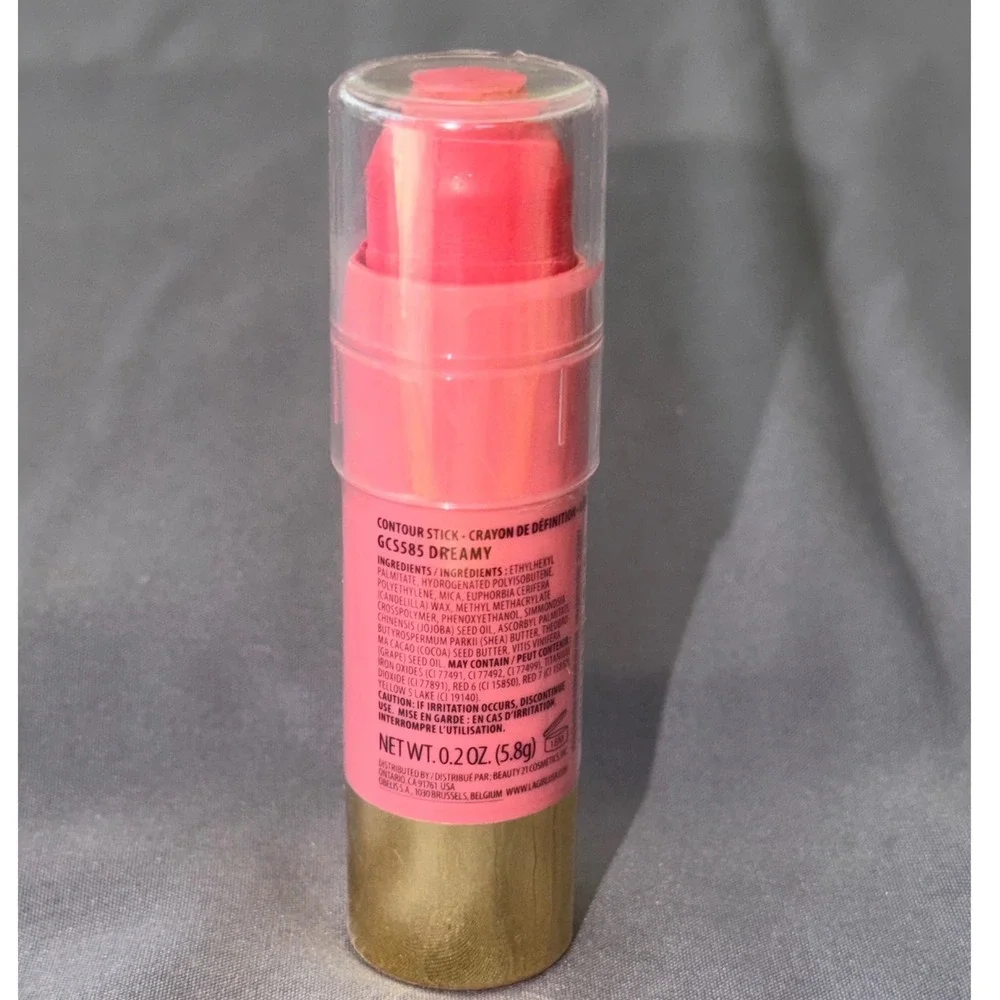 LA Girl Velvet Blush Contour Stick Dreamy GCS585 Cream Pink Makeup 0.2oz